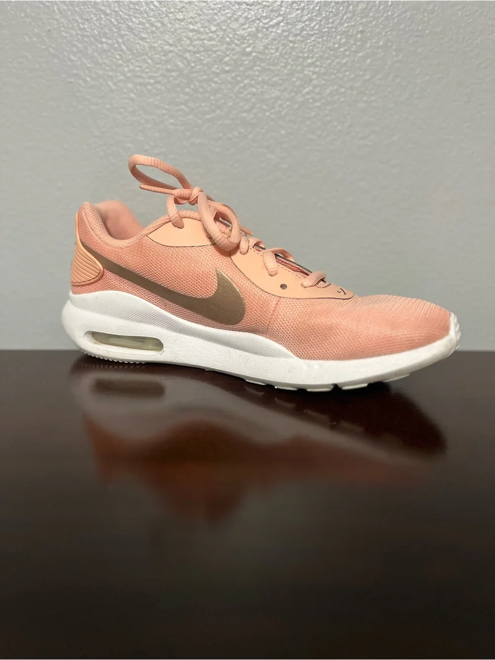 Nike Women’s Peach and Gold Air Max Casual Running Sneakers